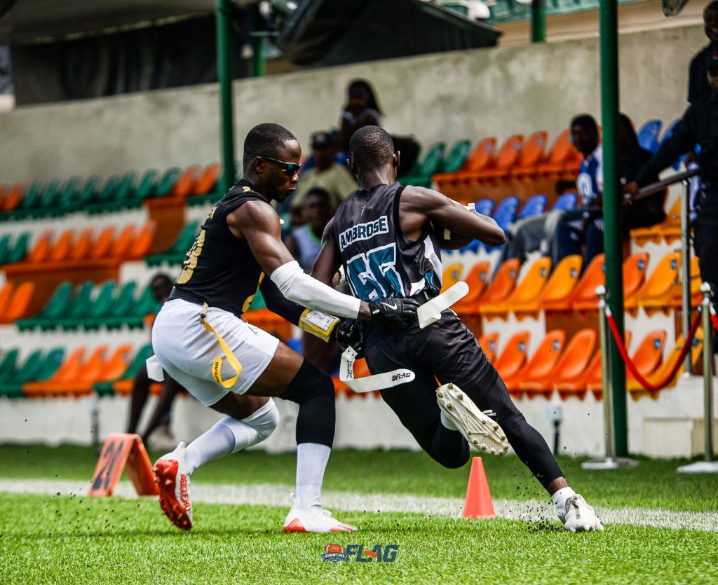 L.A Knights stay perfect as Warriors dominate — Flag Football Showtime Summer Series Heats Up at Midseason Flag football players in action during Matchday 4 of the Showtime Summer Series in Lagos, organized by the Nigeria Flag Football Federation