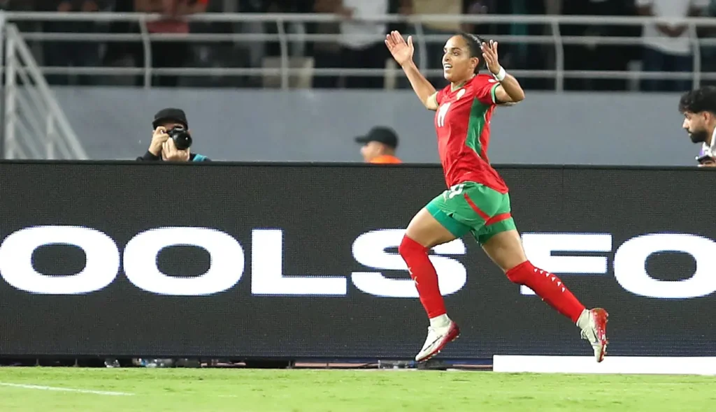 Morocco Captain celebrated their vitory against Ghsns