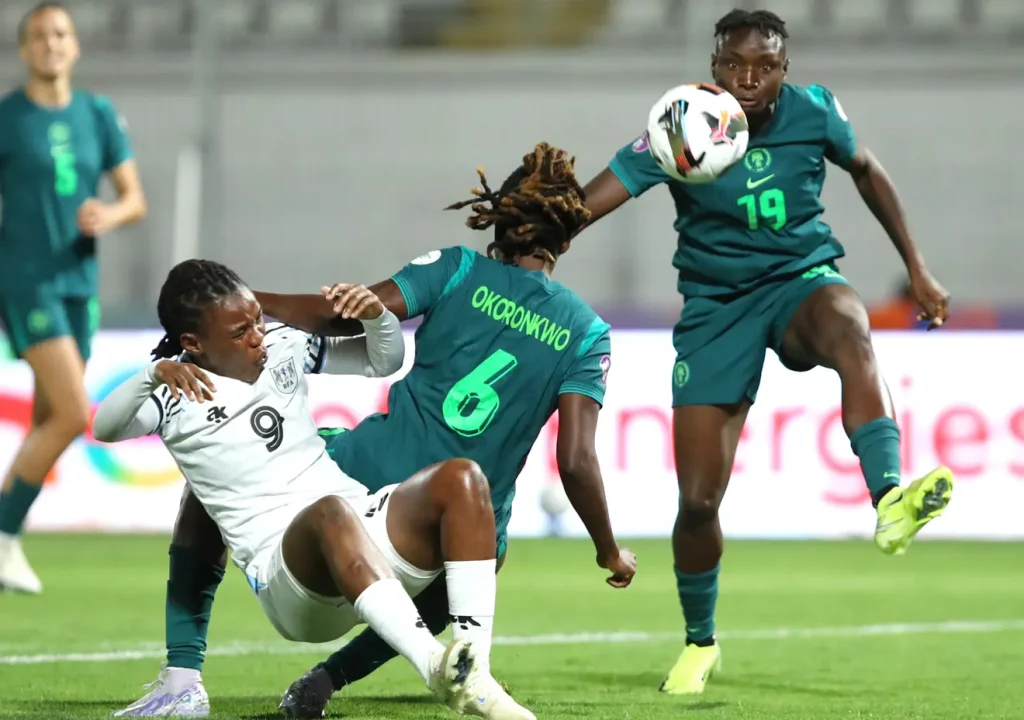 Super Falcons of Nigeria against Botswana