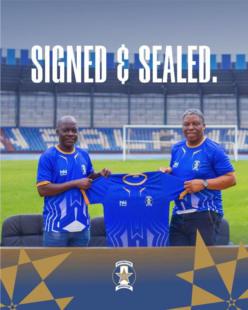 Shooting Stars Appoint Nurudeen Aweroro as New Head Coach to Lead NPFL Resurgence The Club Chairman, Chief Taiwo Lekan Salami unveiled Coach Nurudeen Aweroro as Head Coach of Shooting Stars