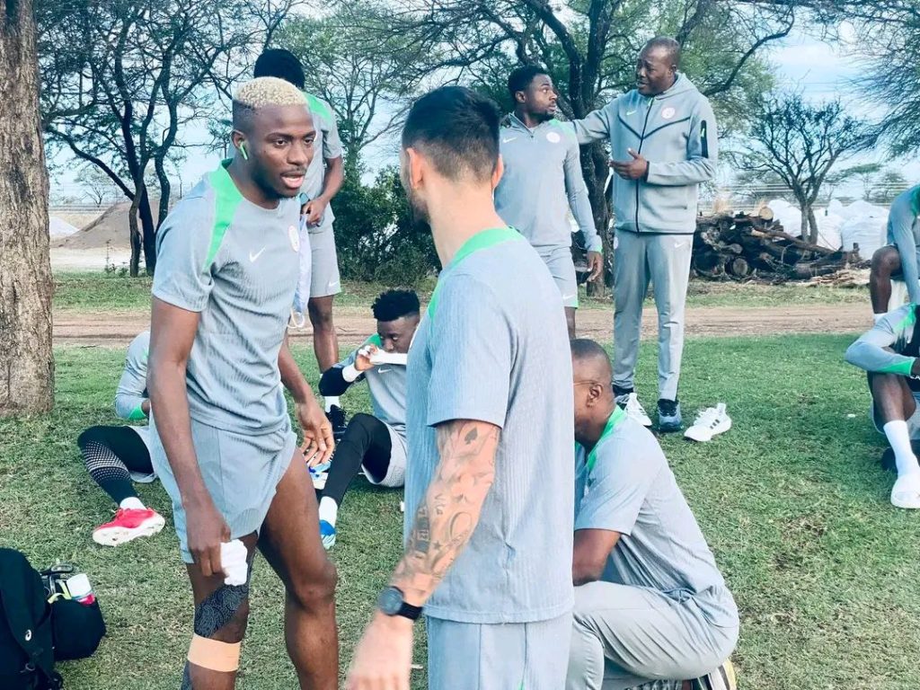 Super Eagles in training