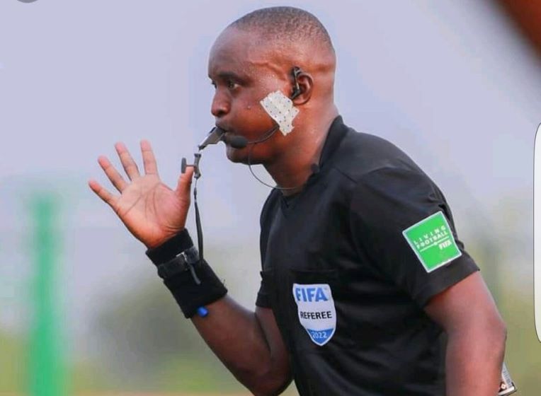 Benin Referee Djindo Louis Houngnandande to Officiate Uganda vs Nigeria AFCON Decider Referee Djindo Louis Houngnandande